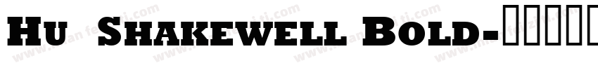 Hu  Shakewell Bold字体转换